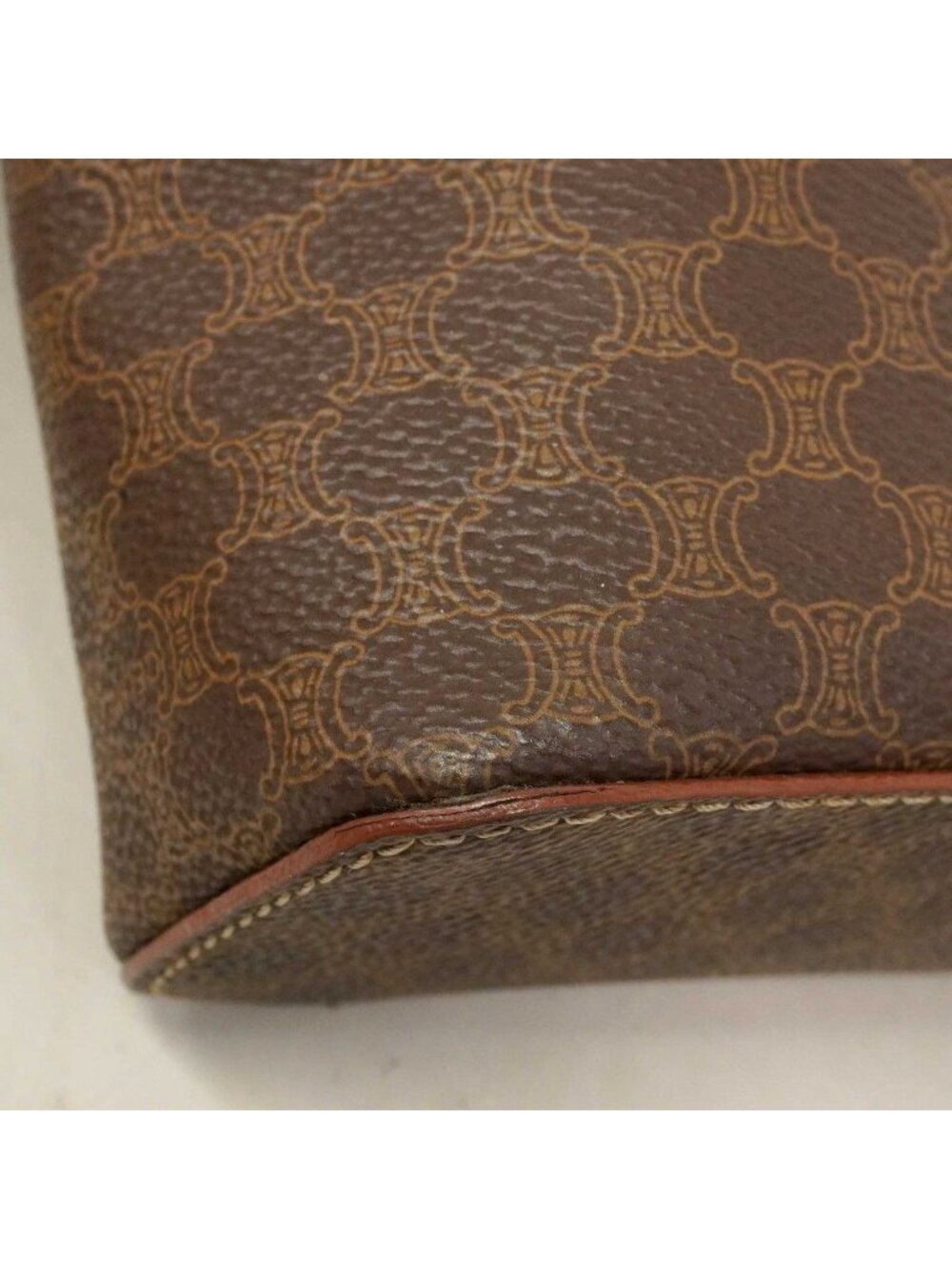 Celine Vanity Bag Macadam Brown Gold - Picture 7 of 9